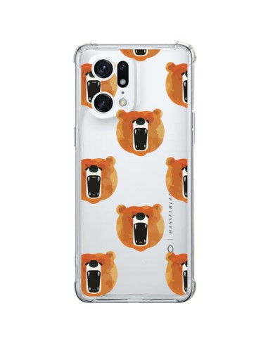 Cover Oppo Find X5 Pro Orso Trasparente - Dricia Do