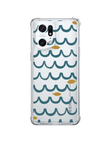 Cover Oppo Find X5 Pro Pesce Acqua Trasparente - Dricia Do