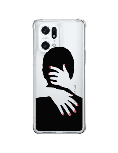 Coque Oppo Find X5 Pro Calin Hug Mignon Amour Love Cute Transparente - Dricia Do