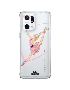 Oppo Find X5 Pro Case Ballerina Salto Danza Clear - kateillustrate