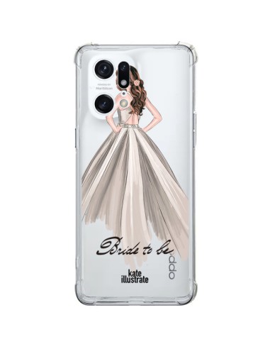 Coque Oppo Find X5 Pro Bride To Be Mariée Mariage Transparente - kateillustrate