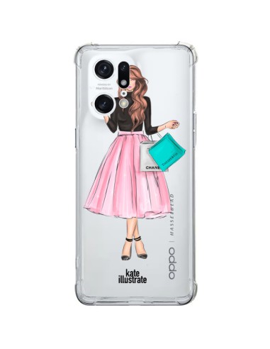 Coque Oppo Find X5 Pro Shopping Time Transparente - kateillustrate