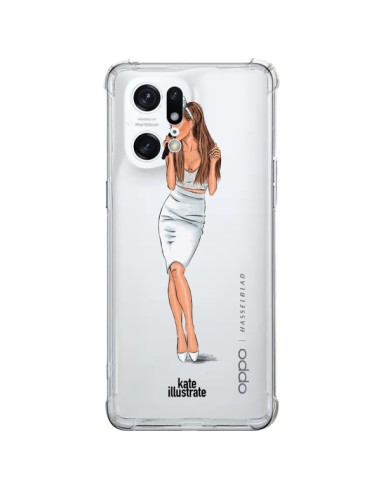 Cover Oppo Find X5 Pro Ice Queen Ariana Grande Cantante Trasparente - kateillustrate