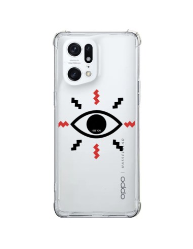 Coque Oppo Find X5 Pro Eye I See You Oeil Transparente - Koura-Rosy Kane