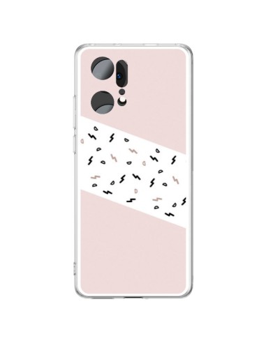 Coque Oppo Find X5 Pro Festive Pattern Rose - Koura-Rosy Kane