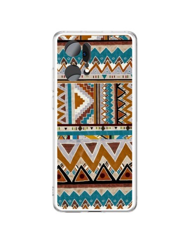 Cover Oppo Find X5 Pro Azteco Verde Marrone - Kris Tate