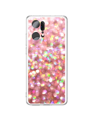 Coque Oppo Find X5 Pro Paillettes Pinkalicious - Lisa Argyropoulos