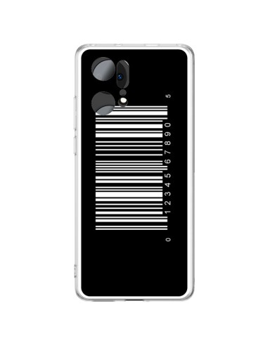 Oppo Find X5 Pro Case Barcode White - Laetitia