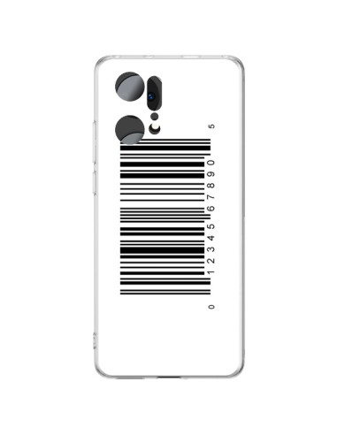 Oppo Find X5 Pro Case Barcode Black - Laetitia