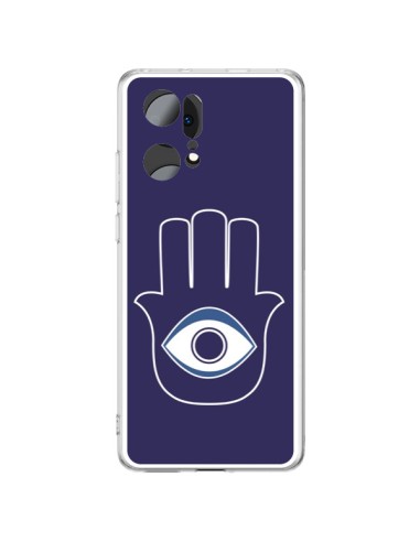 Oppo Find X5 Pro Case Hand of Fatima  Eye Blue - Laetitia