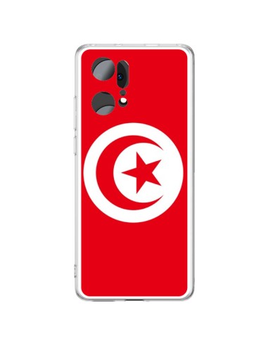 Coque Oppo Find X5 Pro Drapeau Tunisie Tunisien - Laetitia