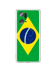 Cover Oppo Find X5 Pro Bandiera Brasile - Laetitia