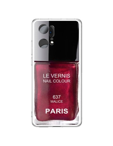 Coque Oppo Find X5 Pro Vernis Paris Malice Violet - Laetitia