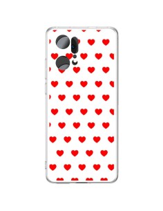 Oppo Find X5 Pro Case Heart Red sfondo White - Laetitia