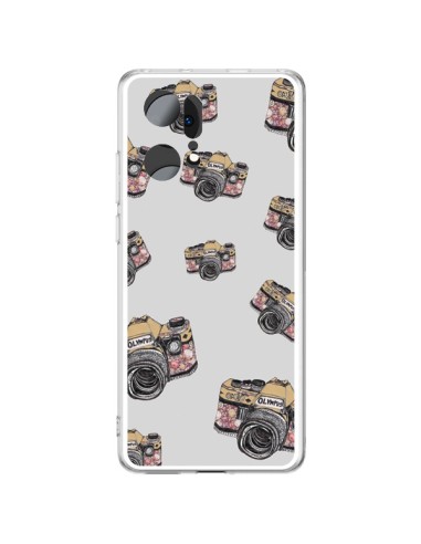 Coque Oppo Find X5 Pro Appareil photo vintage Rose - Laetitia