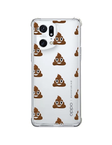 Coque Oppo Find X5 Pro Shit Poop Emoticone Emoji Transparente - Laetitia