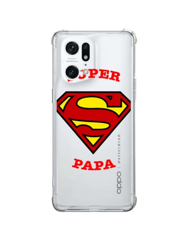 Coque Oppo Find X5 Pro Super Papa Transparente - Laetitia