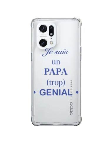 Cover Oppo Find X5 Pro Sono un Papà Geniale Trasparente - Laetitia