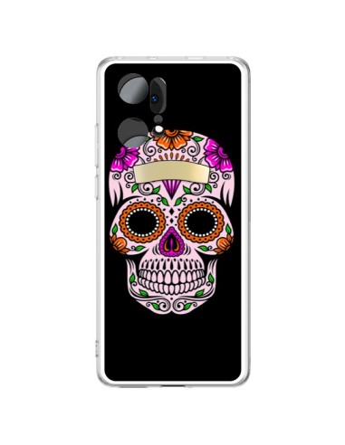 Coque Oppo Find X5 Pro Tête de Mort Mexicaine Multicolore - Laetitia