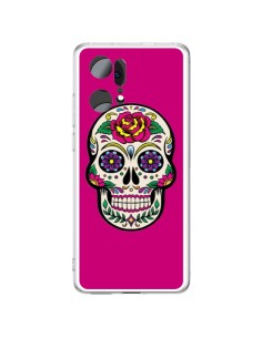 Oppo Find X5 Pro Case Skull Messicano Pink Fucsia - Laetitia