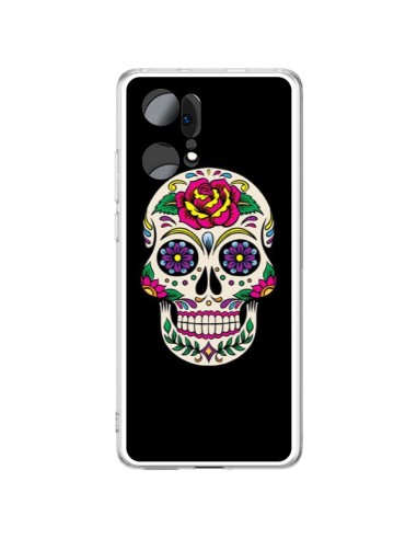 Oppo Find X5 Pro Case Skull Messicano Multicolor Black - Laetitia