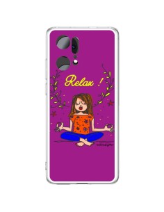 Coque Oppo Find X5 Pro Fille Relax Zen Yoga - Leellouebrigitte