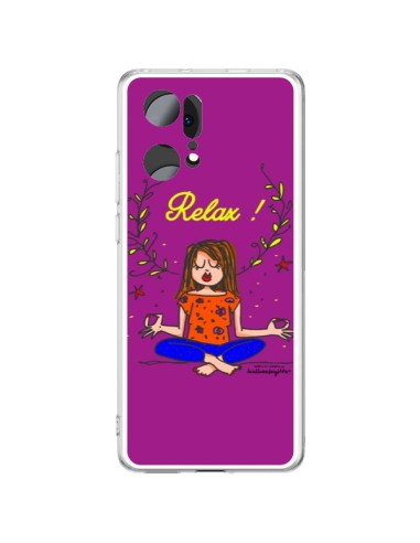 Coque Oppo Find X5 Pro Fille Relax Zen Yoga - Leellouebrigitte