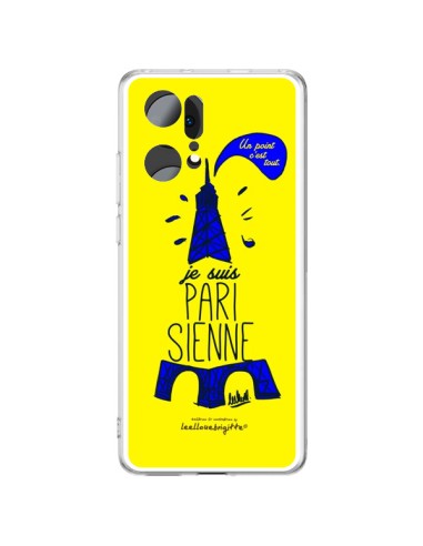 Oppo Find X5 Pro Case Je suis Parisienne La Tour Eiffel Yellow - Leellouebrigitte