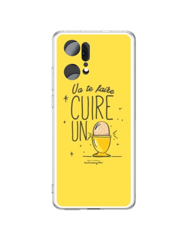 Oppo Find X5 Pro Case Va te faire cuir un oeuf Yellow - Leellouebrigitte