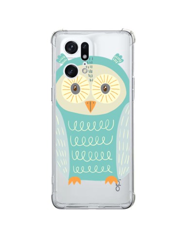 Coque Oppo Find X5 Pro Hibou Owl Transparente - Petit Griffin