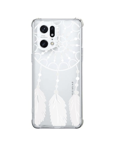 Coque Oppo Find X5 Pro Attrape Rêves Blanc Dreamcatcher Transparente - Petit Griffin