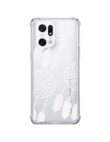 Coque Oppo Find X5 Pro Attrape Rêves Blanc Dreamcatcher Triple Transparente - Petit Griffin