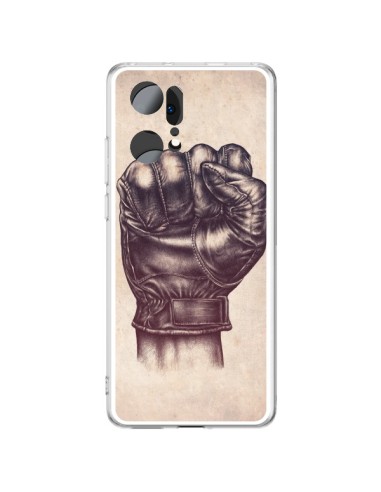 Coque Oppo Find X5 Pro Fight Poing Cuir - Lassana