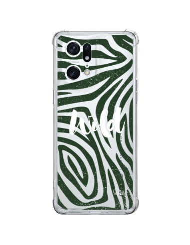Cover Oppo Find X5 Pro Wild Zebra Giungla Trasparente - Lolo Santo