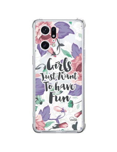 Coque Oppo Find X5 Pro Girls Fun Transparente - Lolo Santo