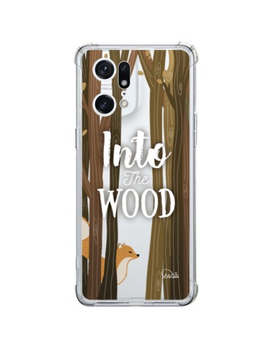 Oppo Find X5 Pro Case Into The Wild Fox Wood Clear - Lolo Santo
