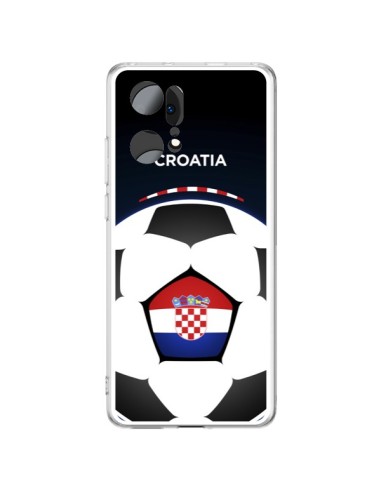 Coque Oppo Find X5 Pro Croatie Ballon Football - Madotta