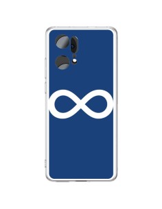 Oppo Find X5 Pro Case Infinito Navy Blue Infinity - Mary Nesrala