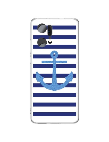 Coque Oppo Find X5 Pro Ancre Voile Marin Navy Blue - Mary Nesrala