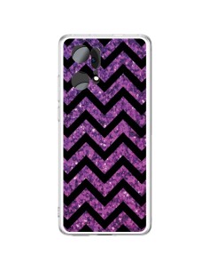Coque Oppo Find X5 Pro Chevron Purple Sparkle Triangle Azteque - Mary Nesrala