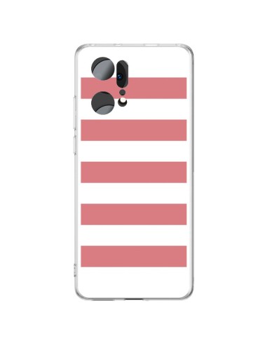Coque Oppo Find X5 Pro Bandes Corail - Mary Nesrala