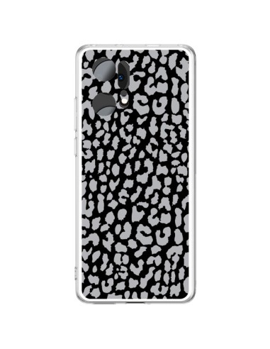 Coque Oppo Find X5 Pro Leopard Gris - Mary Nesrala