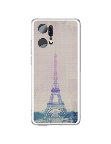 Coque Oppo Find X5 Pro I love Paris Tour Eiffel - Mary Nesrala