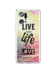 Oppo Find X5 Pro Case Live the Life you Love, Vis la Vie que tu Aimes Love - Mary Nesrala