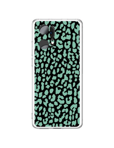 Coque Oppo Find X5 Pro Leopard Mint Vert - Mary Nesrala