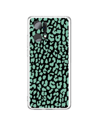 Oppo Find X5 Pro Case Leopard Green Mint - Mary Nesrala