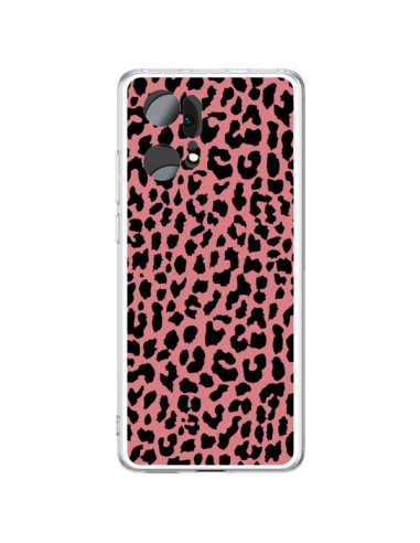 Coque Oppo Find X5 Pro Leopard Corail Neon - Mary Nesrala