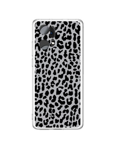 Coque Oppo Find X5 Pro Leopard Gris Neon - Mary Nesrala