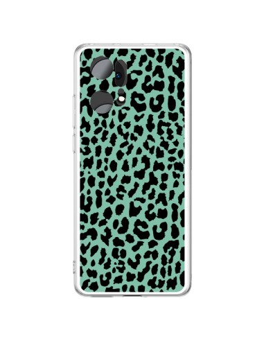 Coque Oppo Find X5 Pro Leopard Mint Vert Neon - Mary Nesrala