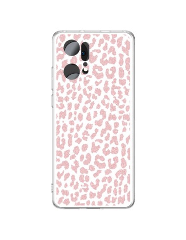 Cover Oppo Find X5 Pro Leopardo Rosa Corallo - Mary Nesrala